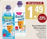 Weichspüler im Angebot bei WEZ in Löhne Weichspüler Angebote von Kuschelweich bei WEZ Löhne für 1,49 €