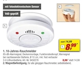 10-Jahres-Rauchmelder oder Magnetbefestigung von  im aktuellen toom Baumarkt Prospekt für 3,49 €