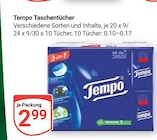 Taschentücher bei GLOBUS im Prospekt "" für 2,99 €