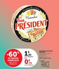 Camembert pasteurisé - PRESIDENT - U Express à Reims Camembert pasteurisé - PRESIDENT en promo chez U Express Reims à 0,73 €