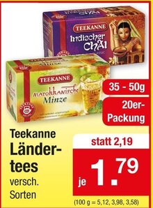 Ländertees bei Zimmermann in Bremen Ländertees im Angebot bei Zimmermann Bremen für 1,79 €