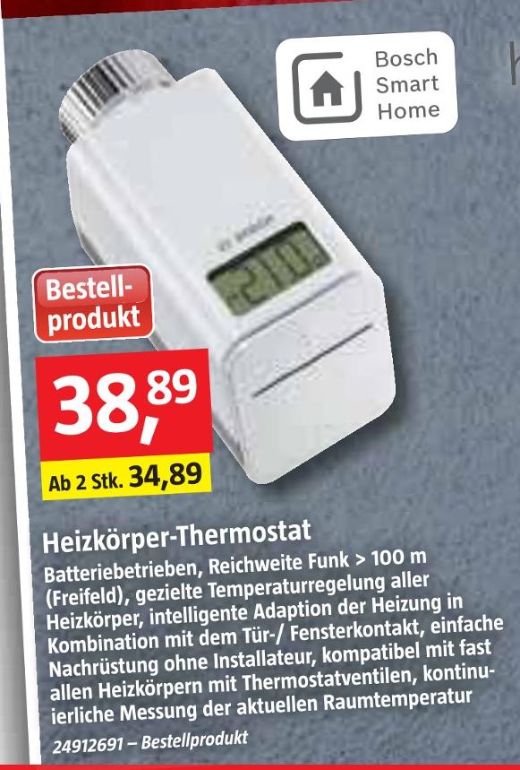 BAUHAUS Kummerow - Heizkörper-Thermostat Heizkörper-Thermostat Angebot bei BAUHAUS Kummerow im Prospekt Handzettel KW 40