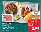 Hamburger im Kaufland Prospekt Hamburger von K-PURLAND im aktuellen Kaufland Prospekt für 2,99 €