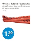 Feuerwurst im V-Markt Prospekt zum Preis von 1,29 €