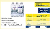 Aktuelle Gerolsteiner Angebote bei METRO in Saarbrücken Aktuelles Mineralwasser Angebot bei METRO in Saarbrücken ab 3,57 €