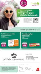 mea - meine apotheke Prospekt für Hannover mit 4 Seiten mea - meine apotheke Prospekt für Hannover: "Unsere Juli-Angebote", 4 Seiten, 01.07.2025 - 31.07.2025