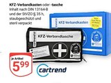 KFZ-Verbandkasten im Angebot bei GLOBUS in Hanau KFZ-Verbandkasten Angebote von cartrend bei GLOBUS Hanau für 5,99 €