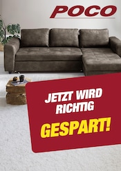 Ecksofa im POCO Prospekt in Ulm Aktueller POCO Prospekt mit Ecksofa, "JETZT WIRD RICHTIG GESPART!", Seite 1
