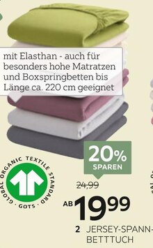 XXXLutz Möbelhäuser Kempten - Jersey-Spannbetttuch „Florentano“ Jersey-Spannbetttuch „Florentano“ Angebot bei XXXLutz Möbelhäuser Kempten im Prospekt Sommer Spezial