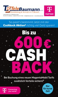 Telebaumann Prospekt Bis zu 600€ CASH BACK mit  Seiten in Höxter und Umgebung