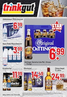 Trinkgut Prospekt der KW 16 "Aktuelle Angebote" Aktueller Trinkgut Prospekt "Aktuelle Angebote" Seite 1 von 8 Seiten