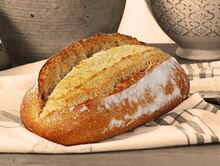 Pain au khorasan - NaturéO à Bois-Colombes Pain au khorasan en promo chez NaturéO Bois-Colombes à 2,99 €
