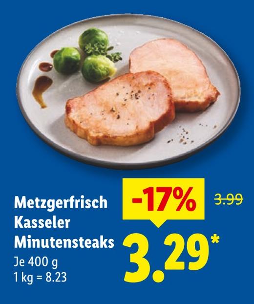 Metzgerfrisch Kasseler Minutensteaks