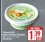 Apfel-Zwiebel-Schmalz von Siebenschuh für 1,39 € bei EDEKA im Angebot Apfel-Zwiebel-Schmalz von Siebenschuh im aktuellen EDEKA Prospekt