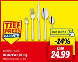 Besteckset, 60-tlg. im Angebot bei Lidl in Homburg Besteckset, 60-tlg. Angebote von LIVARNO home bei Lidl Homburg für 24,99 €