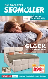 Boxspringbett im Segmüller Prospekt in Leverkusen Aktueller Segmüller Prospekt mit Boxspringbett, "Glück gibt’s zum mitnehmen", Seite 1