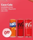 Aktuelles Fanta Orange, Coca-Cola Zero Sugar, Coca-Cola Original Taste Angebot bei Getränke Hoffmann in Menden (Sauerland) ab 0,89 €