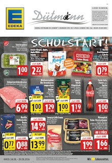 EDEKA Prospekt der Woche "Aktuelle Angebote" Seite 1, 24.08.2026 bis 29.08.2026 für Osnabrück Aktueller EDEKA Prospekt "Aktuelle Angebote" Seite 1 von 28 Seiten für Osnabrück