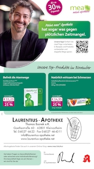 Aktueller mea - meine apotheke Prospekt "Unsere November-Angebote" Seite 1 von 4 Seiten