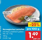 Norwegisches Lachsfilet Angebote bei Netto Marken-Discount Schwerin für 1,49 €
