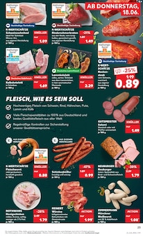 Fleisch im Kaufland Prospekt "Hier bin ich richtig" mit 56 Seiten (Karlsruhe)