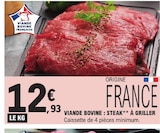 Viande bovine : steak à griller dans le catalogue E.Leclerc