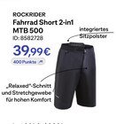 Aktuelles Fahrrad Short 2-in1 MTB 500 Angebot bei Decathlon in Mainz ab 39,99 €