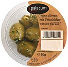 Aktuelles Grüne Oliven mit Frischkäsecreme gefüllt Angebot bei REWE in Frankfurt (Main) ab 1,69 €