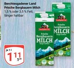 Frische Bergbauern Milch 1,5 % Fett bei GLOBUS im Prospekt "" für 1,11 €