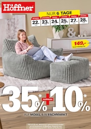 Der aktuelle Höffner Prospekt Der aktuelle Höffner Prospekt: 35% + 10%
