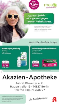 Aktueller mea - meine apotheke Prospekt "Unsere Mai-Angebote" für Berlin Aktueller mea - meine apotheke Prospekt für Berlin mit Seiten