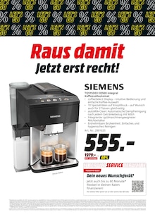 Kaffeevollautomat im aktuellen MediaMarkt Saturn Prospekt (Erlangen) Kaffeevollautomat im MediaMarkt Saturn Prospekt "RAUS DAMIT - JETZT ERST RECHT!" mit 16 Seiten (Erlangen)