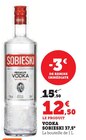 Vodka 37,5° - Sobieski en promo chez Hyper U Lens à 12,50 €