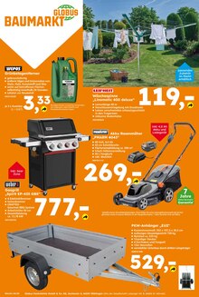 Wäschespinne im Globus-Baumarkt Prospekt "Immer eine Idee besser" mit 16 Seiten (Magdeburg)