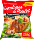 ESCALOPES DE POULET CRUES MARINÉES NATURE SURGELÉES - SANS MARQUE - Auchan Supermarché à Metz ESCALOPES DE POULET CRUES MARINÉES NATURE SURGELÉES - SANS MARQUE en promo chez Auchan Supermarché Metz à 8,50 €