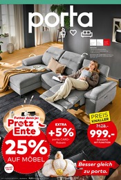 Aktueller porta Möbel Prospekt mit Sofa, "BESSER GLEICH ZU PORTA", Seite 1