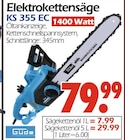 Elektrokettensäge KS 355 EC im Angebot bei Wreesmann in Freiberg Elektrokettensäge KS 355 EC Angebote von Güde bei Wreesmann Freiberg für 7,99 €