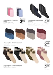 Prix et réduction Chaussettes dans le prospectus Zeeman en cours Offre Chaussettes dans le catalogue Zeeman du moment à la page 21