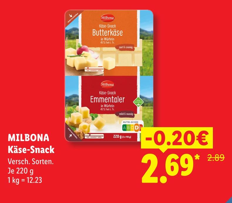 Butterkäse Käse-Snack