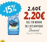 Sel fin marin de l'atlantique - DANIVAL à 2,20 € dans le catalogue Naturalia