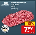 Aktuelles Rinder-Hackfleisch Angebot bei Netto Marken-Discount in Augsburg ab 7,99 €