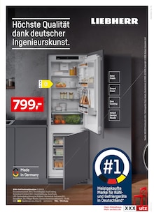 Kühlschrank im aktuellen XXXLutz Prospekt (Greifswald) Kühlschrank im XXXLutz Prospekt "NR.1 BEI KÜCHEN" mit 24 Seiten (Greifswald)
