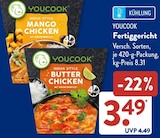Indian Style Mango Chicken von YOUCOOK im aktuellen ALDI SÜD Prospekt für 3,49 €
