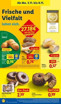 Körnerbrötchen im Lidl Prospekt "LIDL LOHNT SICH" mit 66 Seiten (Frankfurt (Main))