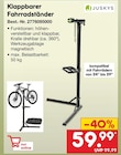 Radsport im Netto Marken-Discount Prospekt Klappbarer Fahrradständer von Juskys im aktuellen Netto Marken-Discount Prospekt für 59,99 €