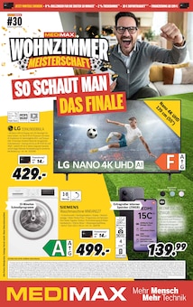 Aktueller MEDIMAX Prospekt (Kempen, 11 Seiten zum blättern MEDIMAX Prospekt WOHNZIMMER MEISTERSCHAFT: SO SCHAUT MAN DAS FINALE mit 11 Seiten
