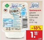 Speisequark Angebote von Gutes Land bei Netto Marken-Discount Gera für 1,11 €