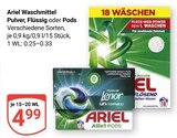 Waschmittel Pulver Angebote von Ariel bei GLOBUS Völklingen für 4,99 €