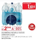 Eau minérale naturelle gazeuse - Carrefour Classic - Supermarchés Match à Lille Eau minérale naturelle gazeuse - Carrefour Classic en promo chez Supermarchés Match Lille à 1,61 €