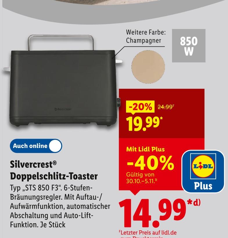 Doppelschlitz-Toaster